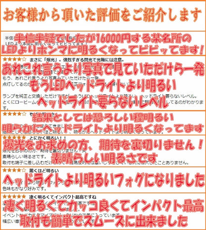 世界一明るい ロイヤルガードオメガ ホワイト LEDフォグ H8 H11 H16