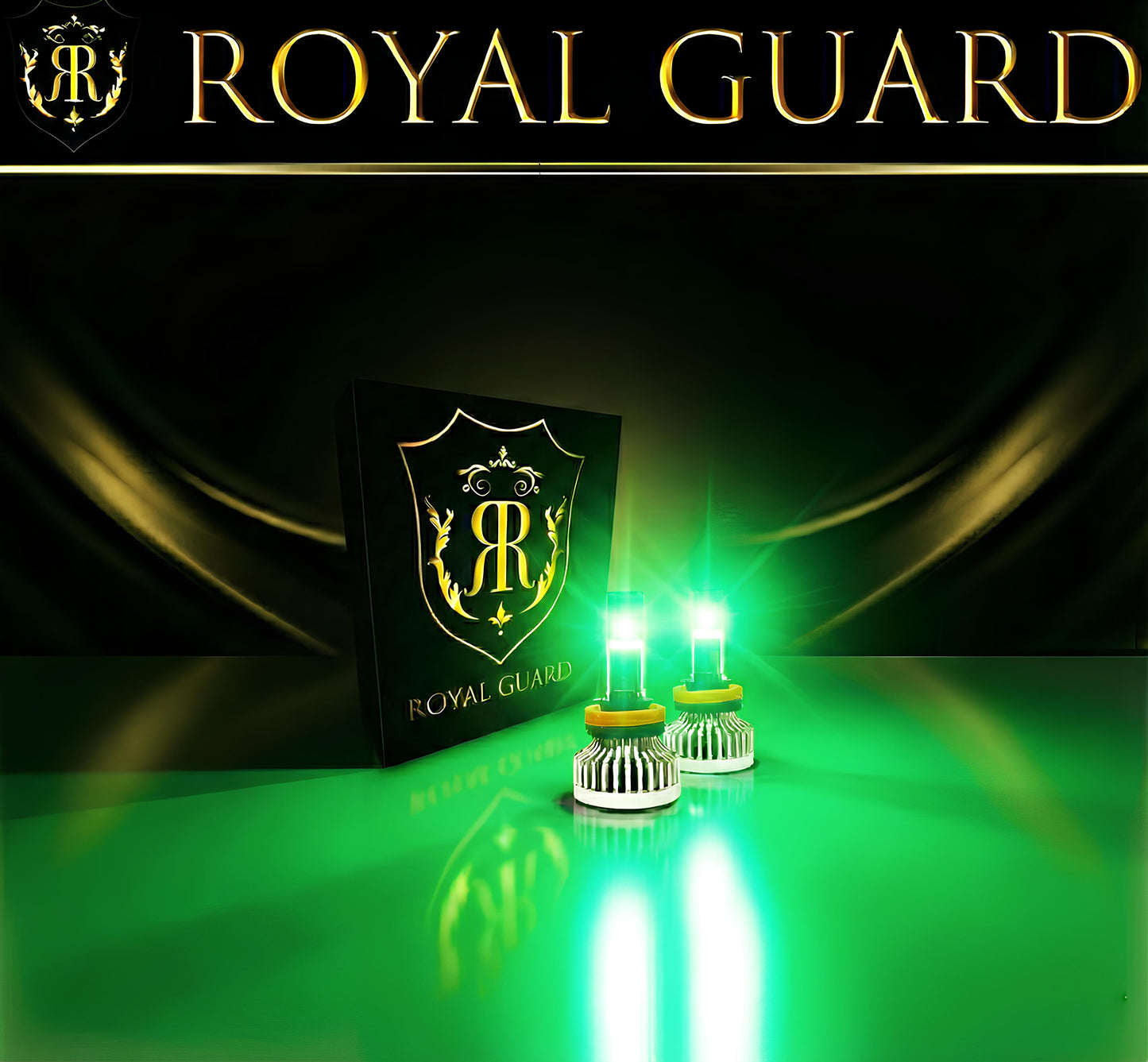 2026 ロイヤルガードオメガ LEDフォグライムグリーン H8 H11 H16 HB4 psx 26W