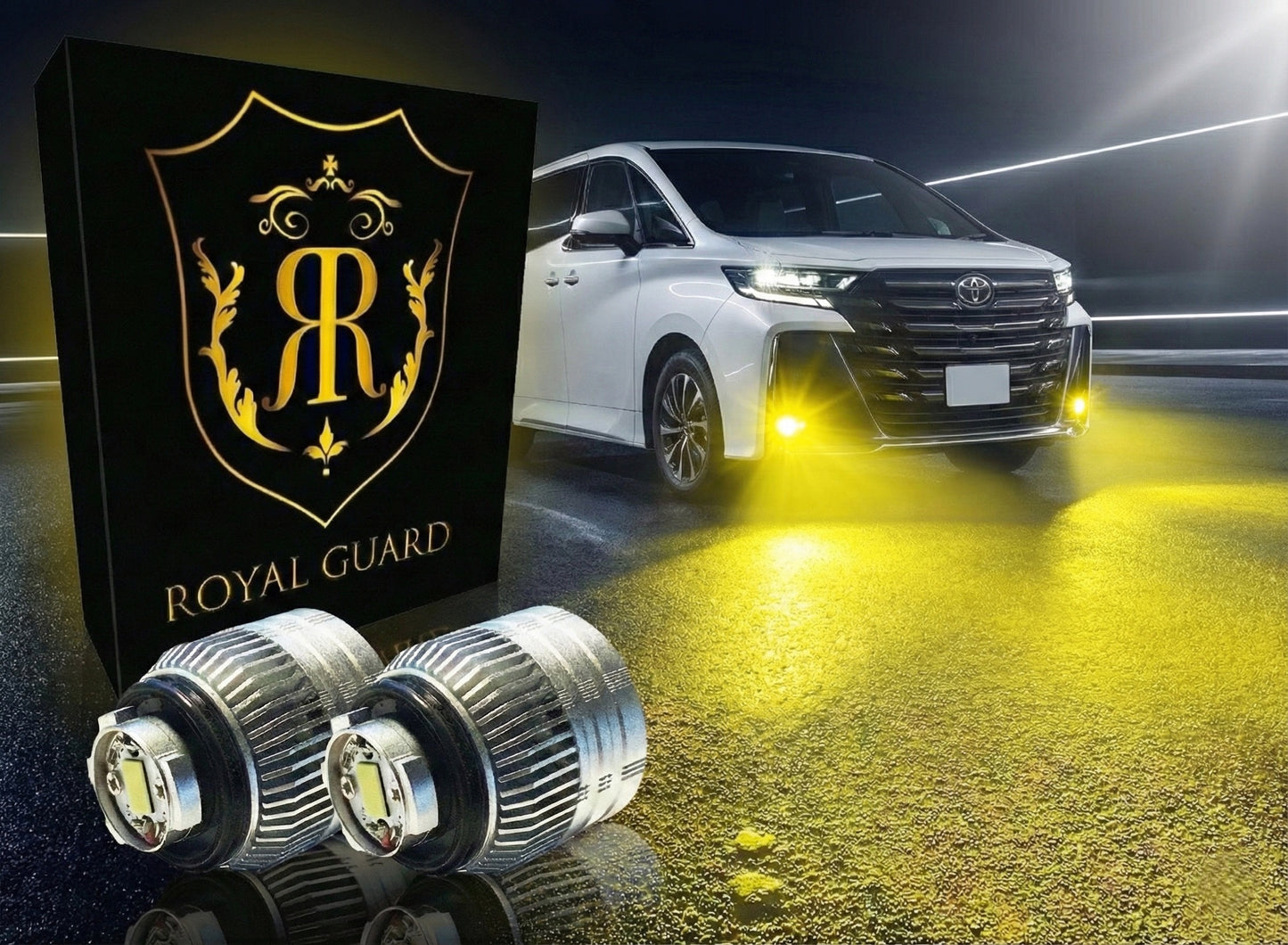 L1b LEDバルブ 純正LEDフォグ交換キット イエロー 3000ｋ ロイヤルガード Ω